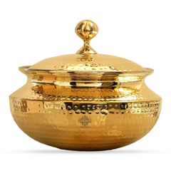 Pure Brass Handi / Degchi With Tin Lining Inside & Lid