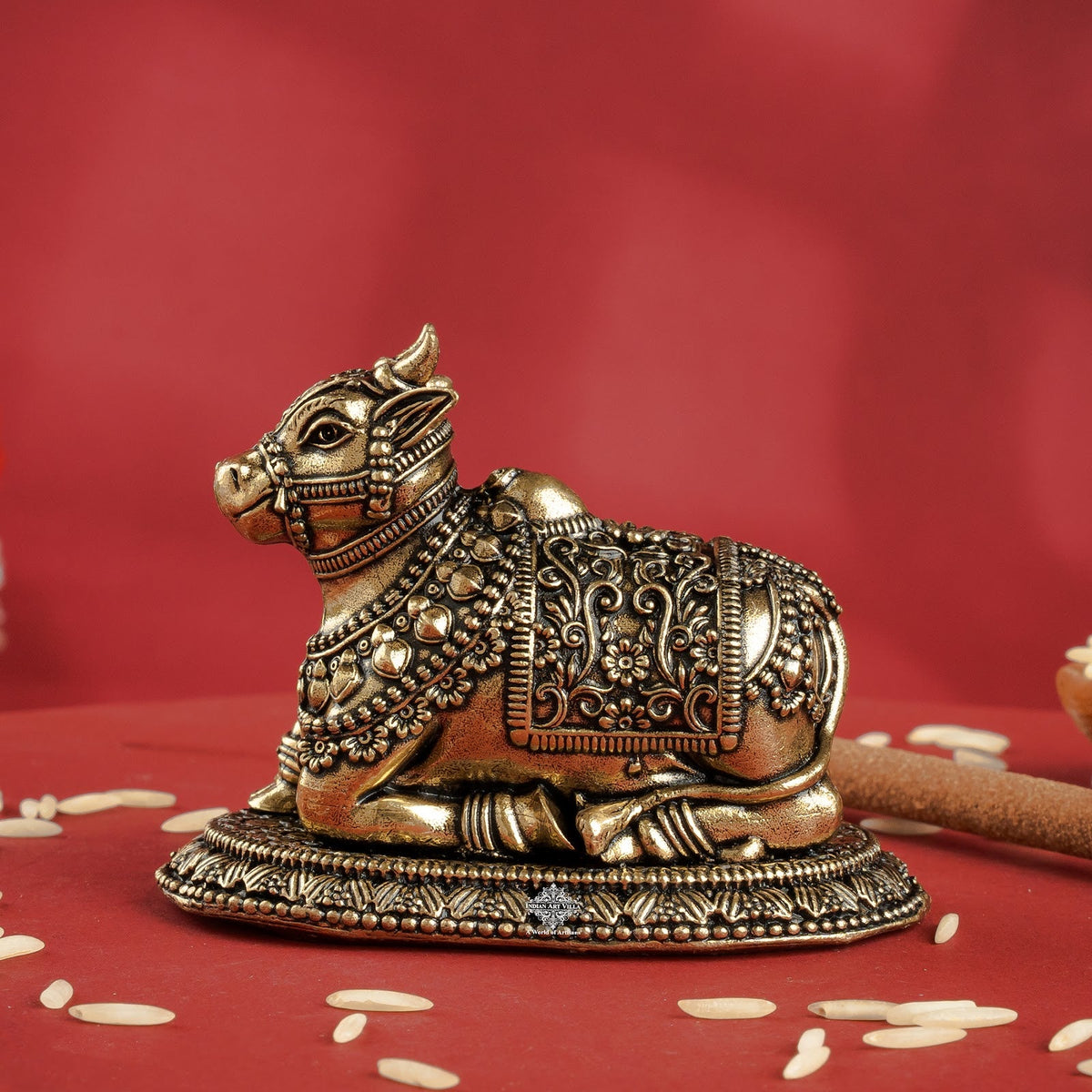 Pure Brass Nandi Murti Idol