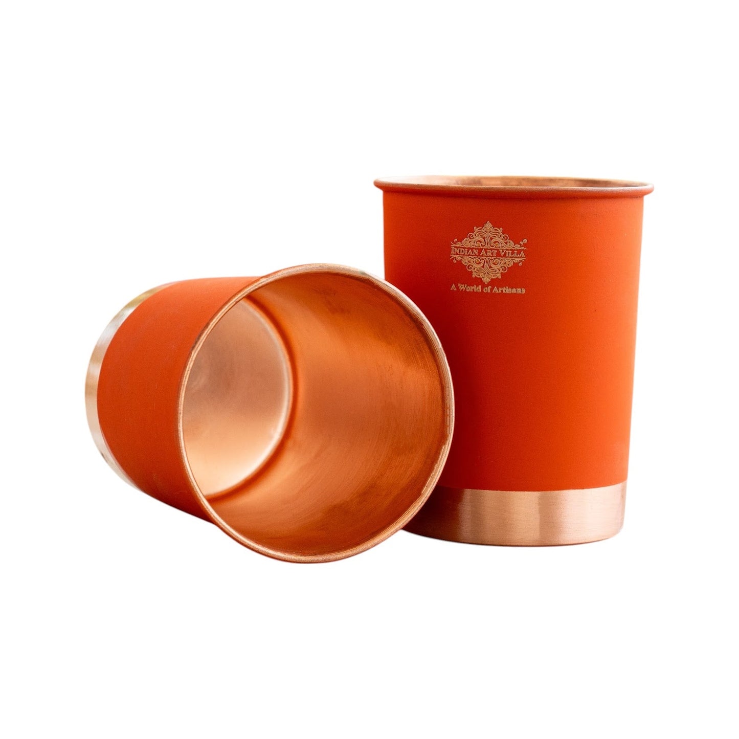 Premium Copper Glass in Ombre Silk Finish  - 275 ML