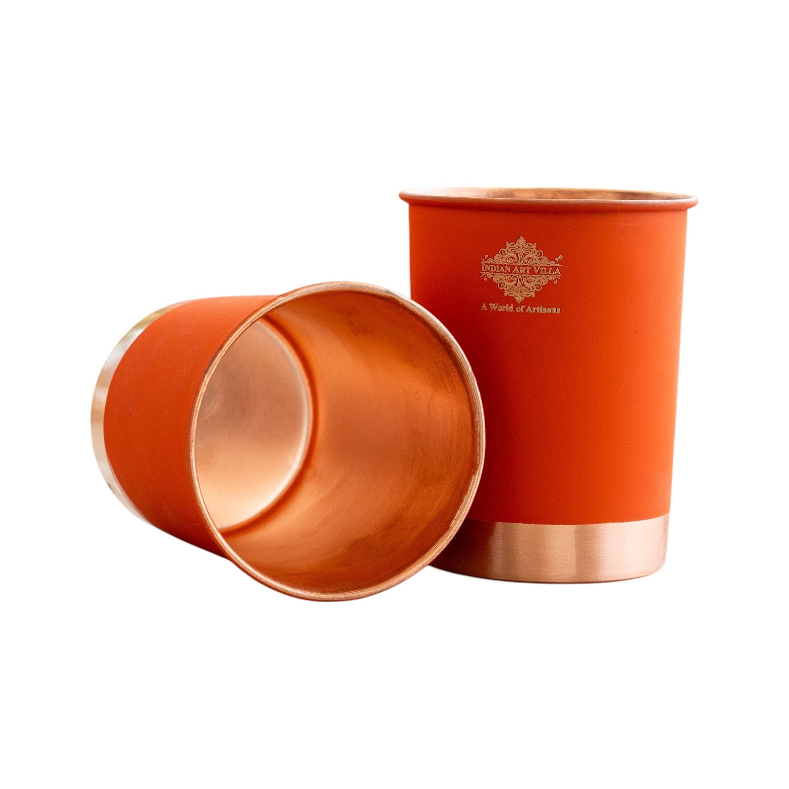 Premium Copper Glass in Ombre Silk Finish  - 275 ML