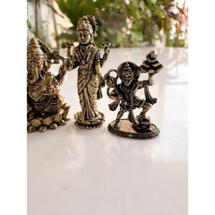 Pure Brass Miniature Hindu God Murti Combo Set for Home Temple & Pooja Decor