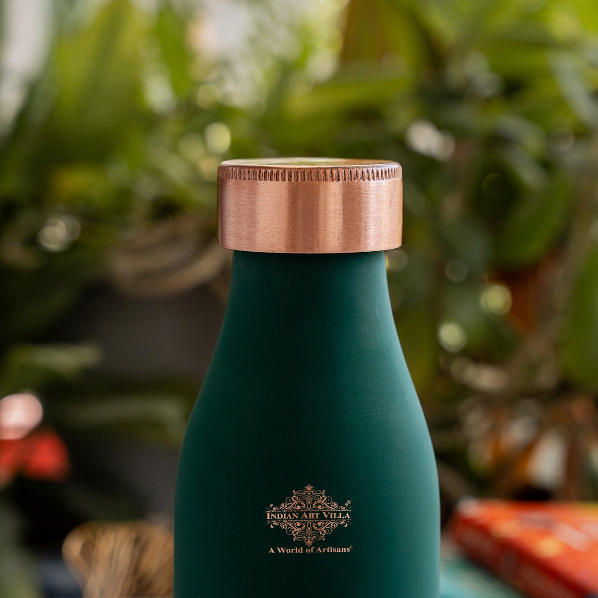 Pure Copper Bottle with Silk Finish - 900 ML