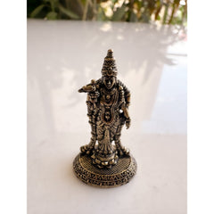 Pure Brass Miniature Meenakshi Amman Ji Standing Murti - 3.81 cm