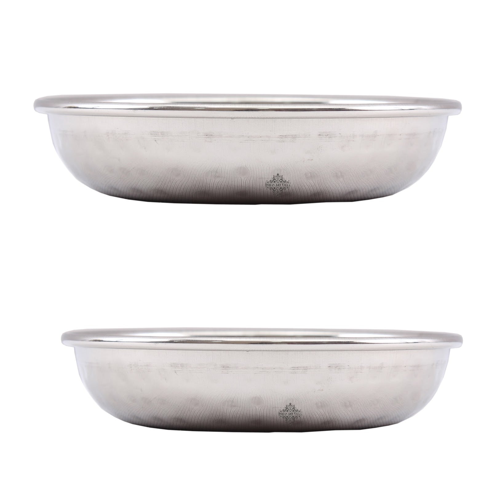 Steel Hammered Design Serving Rice Sweets Dinnerware