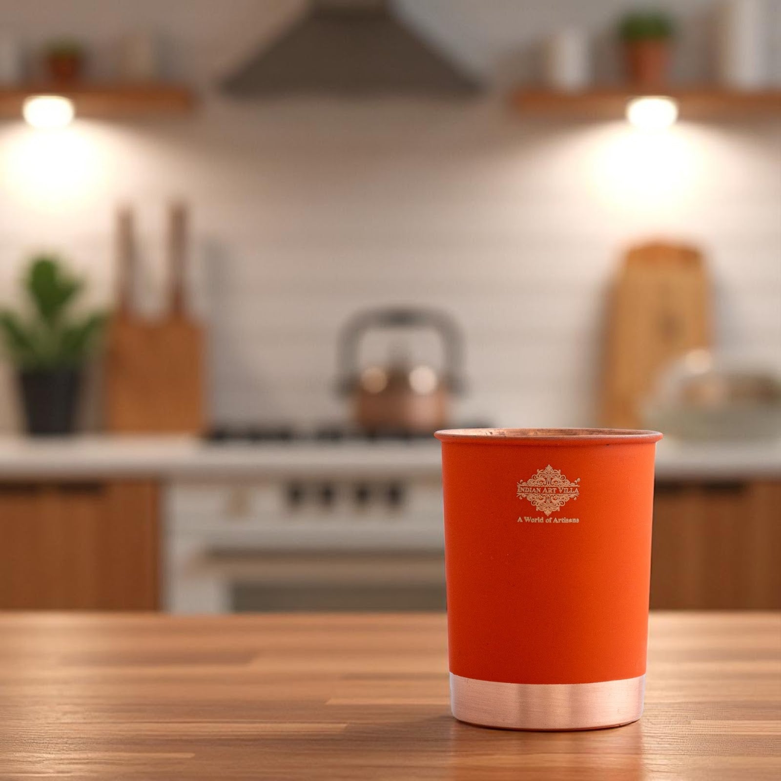 Premium Copper Glass in Ombre Silk Finish  - 275 ML