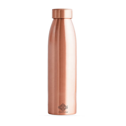 Pure Copper Water Bottle with Plain Matte Finish Design