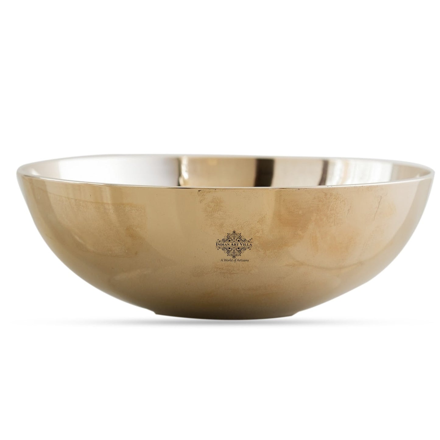 Pure Bronze Handmade Designer Round Shaped Serving Bowls, Tableware, Dinnerware, Serveware