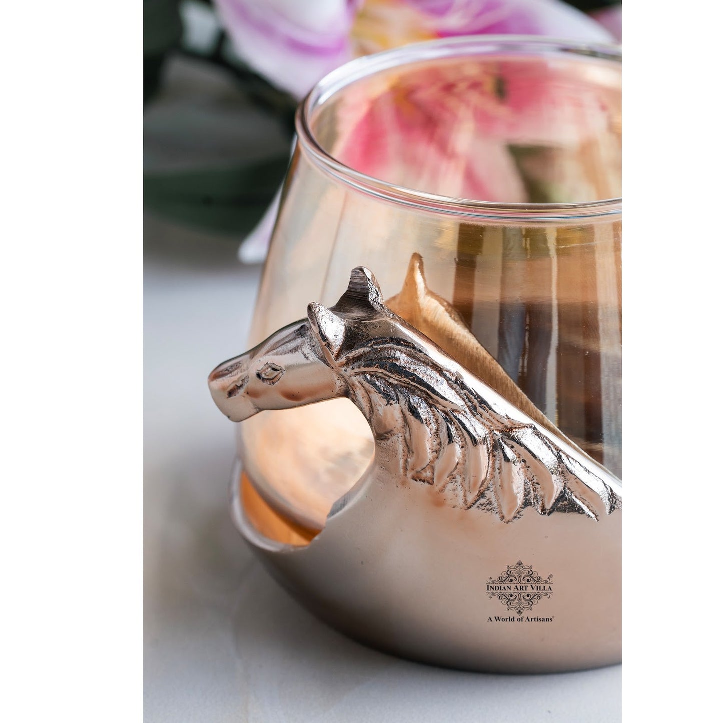 Horse Head Decorative Jar – Multi-Purpose Storage Jar, Candle Holder