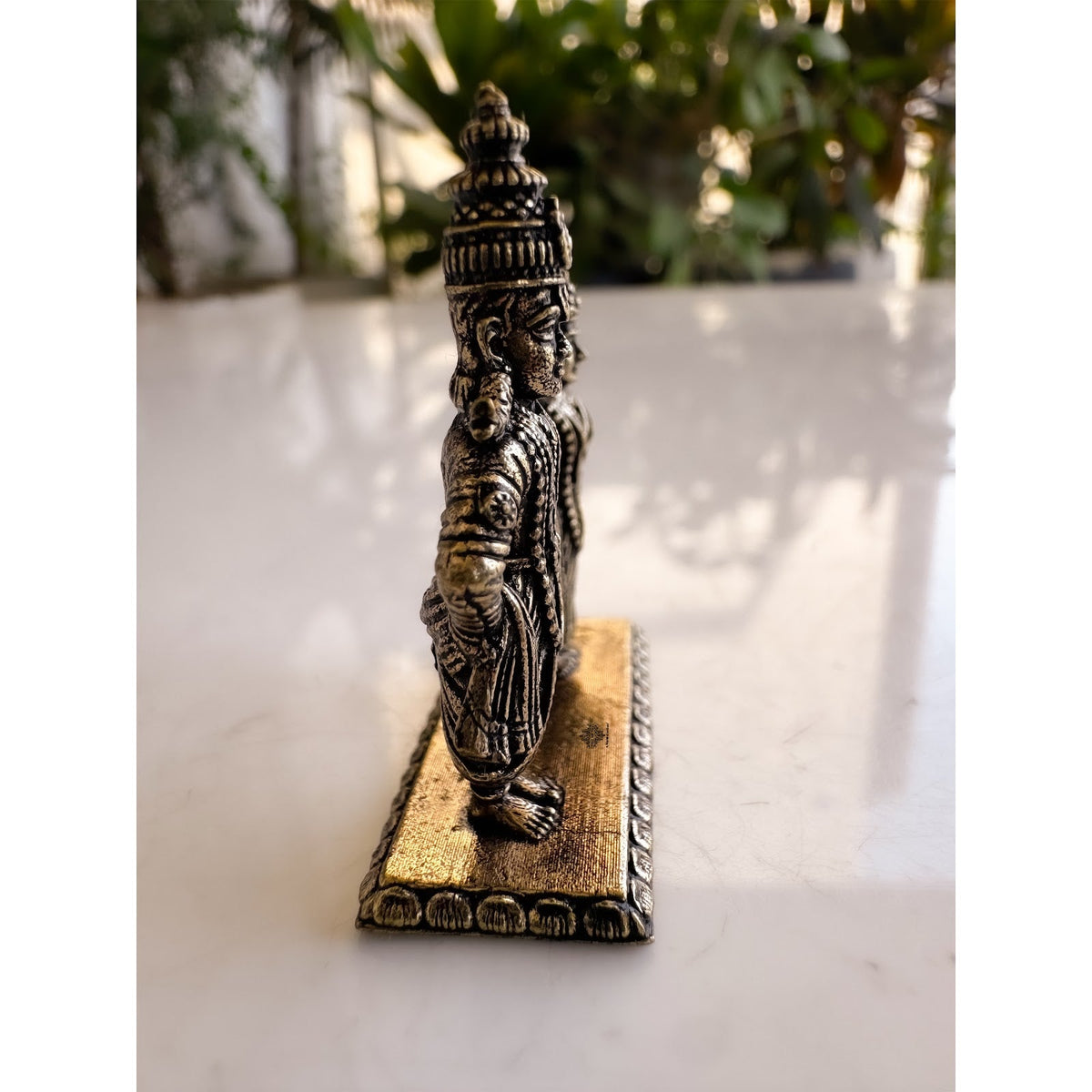Pure Brass Miniature Vitthal Rukmini Ji Murti - 3.98 cm