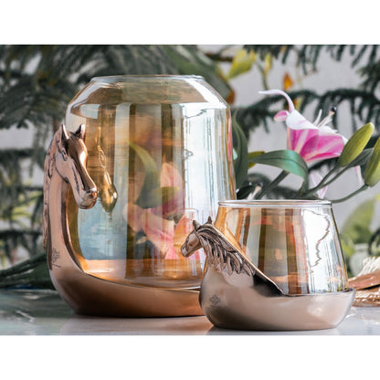 Horse Head Decorative Jar – Multi-Purpose Storage Jar, Candle Holder