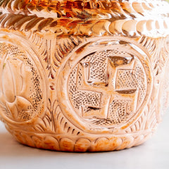 Pure Copper Lota with Om Design For Pooja - 700 ML