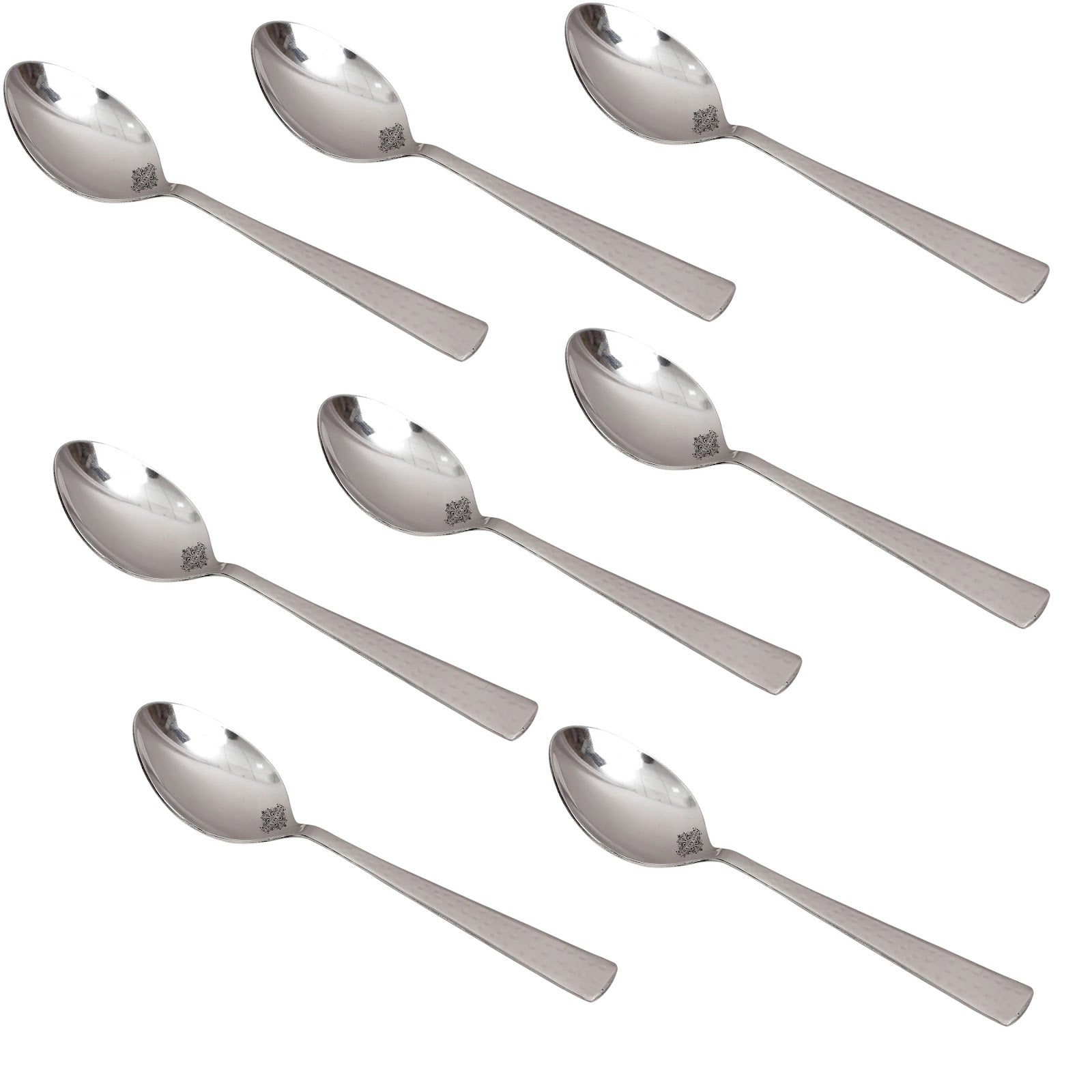 Handmade Hammered Premium Quality Stainless Steel Baby Spoon Cutlery, Silver