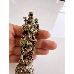 Pure Brass Miniature Krishna Ji Murti