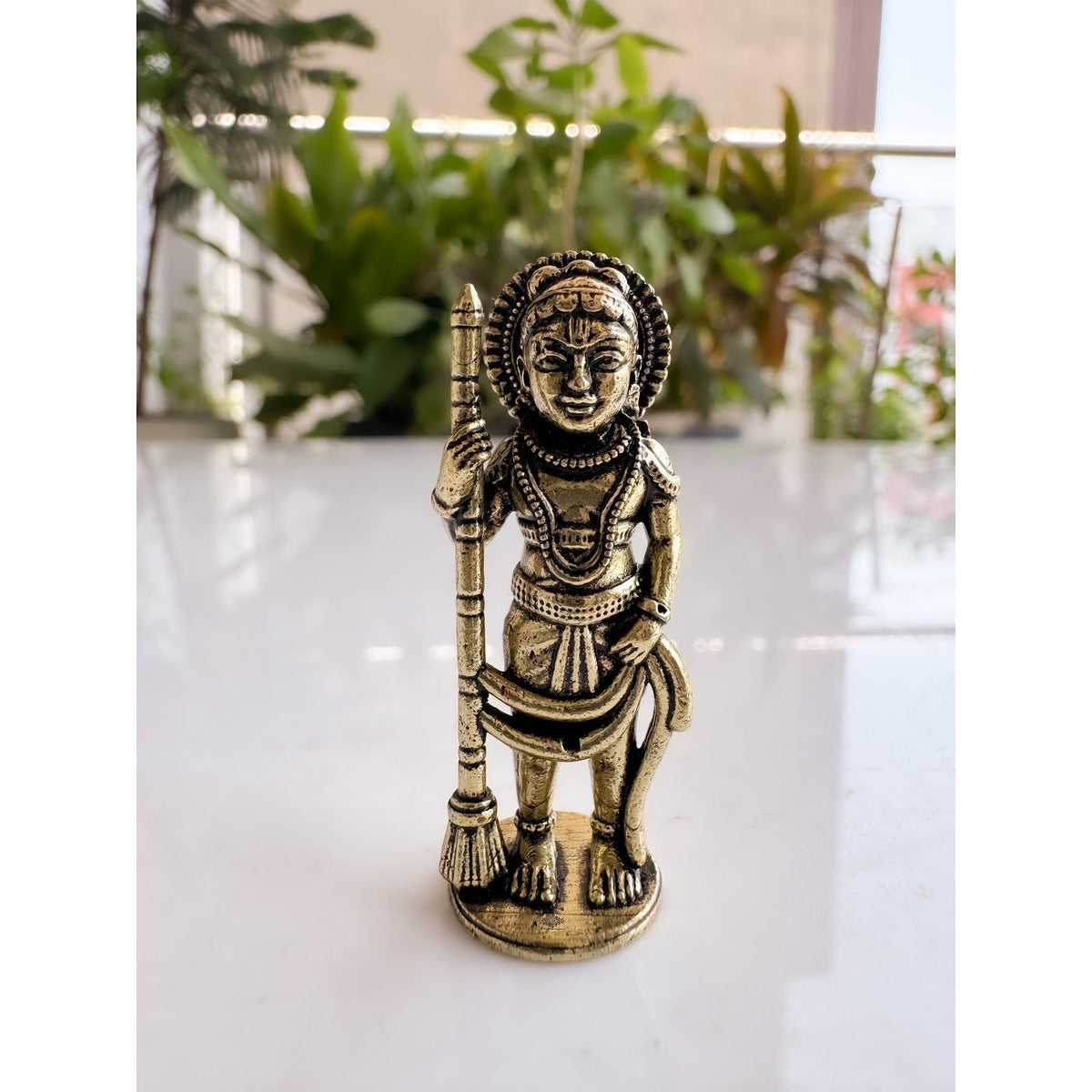 Pure Brass Miniature Udupi Krishna ji Murti - 4.32 cm