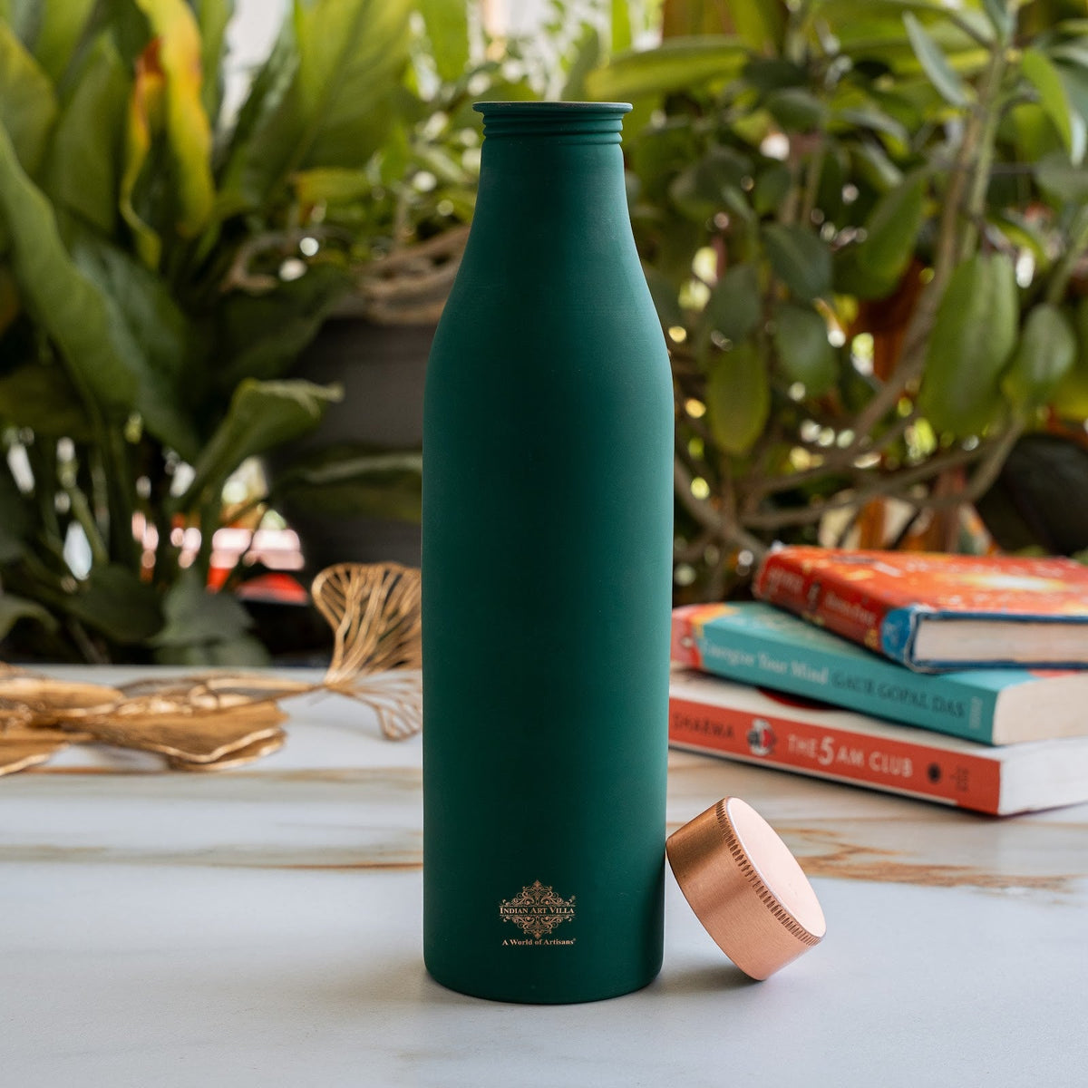 Pure Copper Bottle with Silk Finish - 900 ML