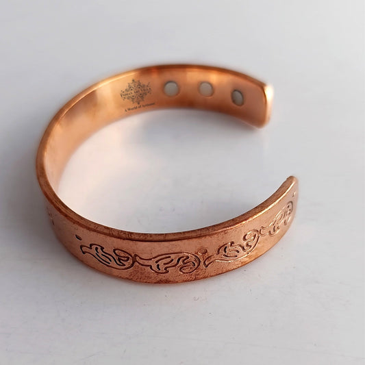Pure Copper Heavy Jai Shree Ram Bangle with Inbuilt Magnet