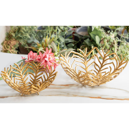 Brass Finish Decorative Cutting Basket – 12.6 Inches, Luxury Home Decor Bowl, Ideal for Fruits, Snacks, Festive Gifting