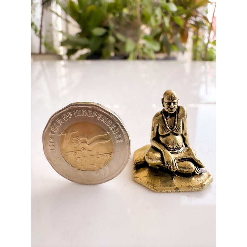 Pure Brass Miniature Swami Samarth Ji Murti