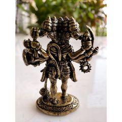 Pure Brass Miniature Panch Mukhi Hanuman Ji Murti - 4 cm