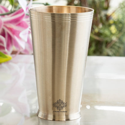 Pure Brass Matt Finish Lassi Glass