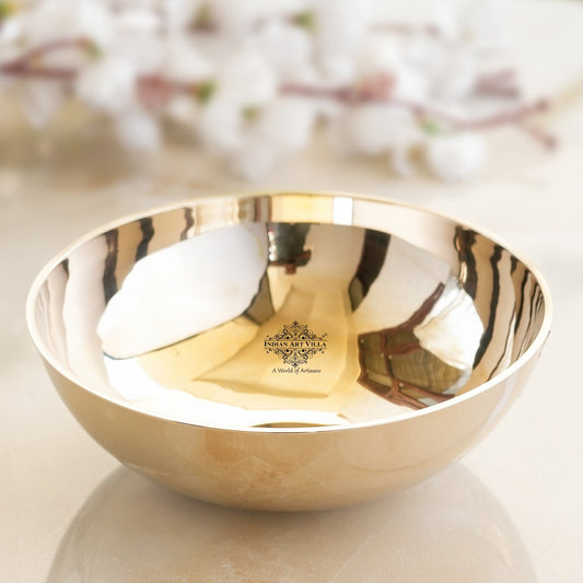 Pure Bronze Handmade Designer Round Shaped Serving Bowls, Tableware, Dinnerware, Serveware
