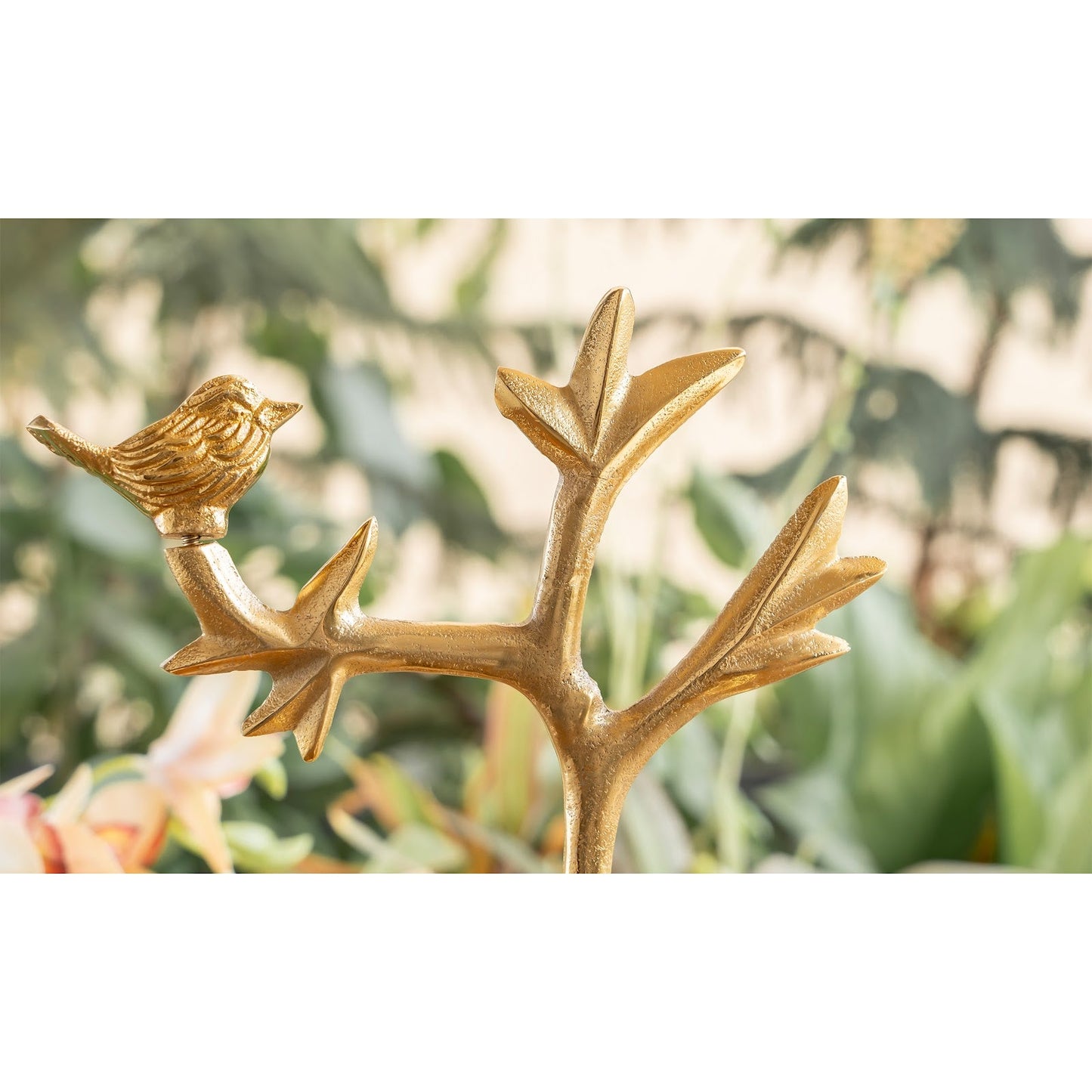 Brass Finish Decorative Dry Fruit Bowl with Bird Design – 3 Components, 170 ML