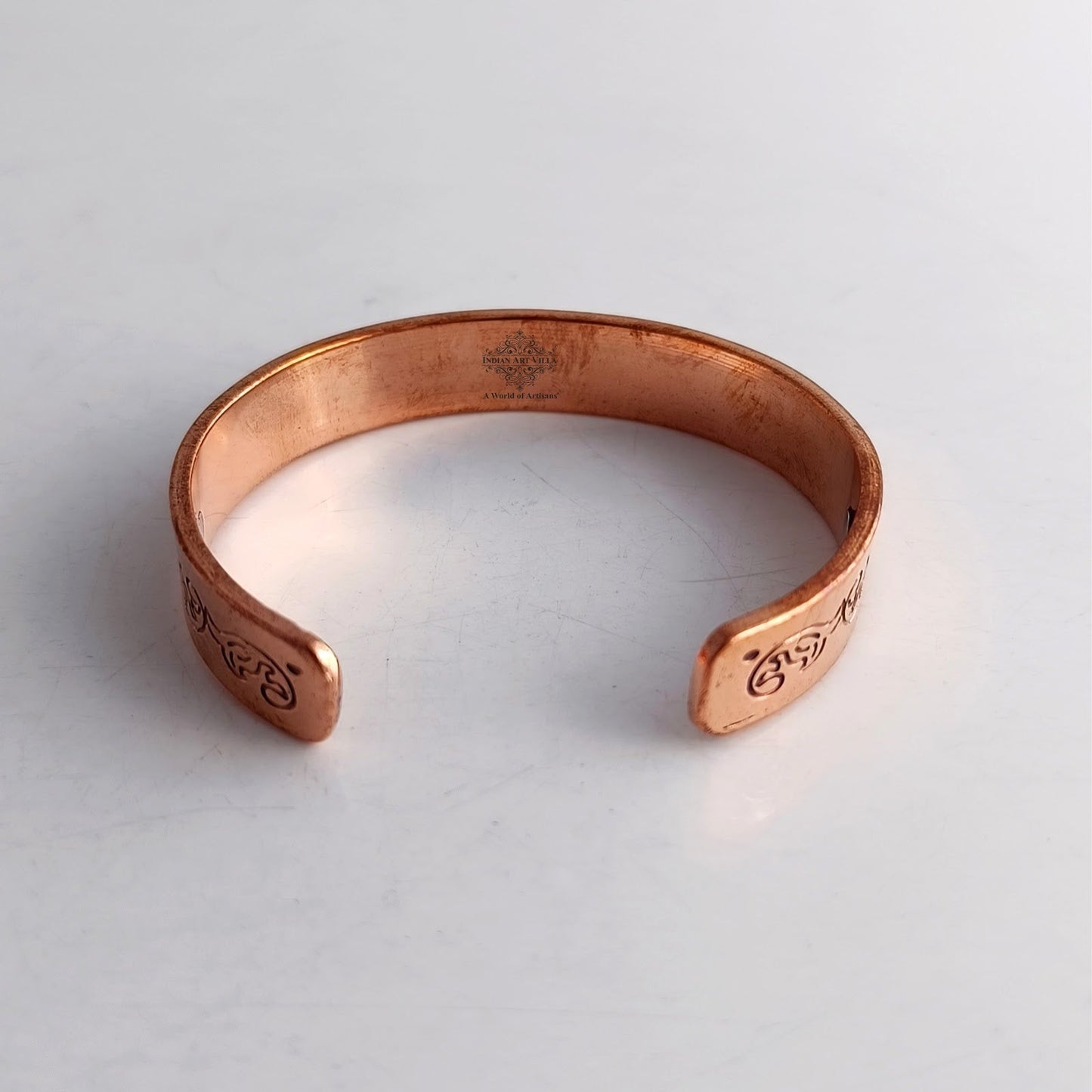 Pure Copper Heavy Jai Shree Ram Bangle with Inbuilt Magnet