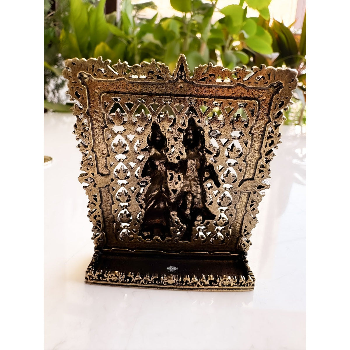 Pure Brass Miniature Radha Krishna Murti - 7.1 cm