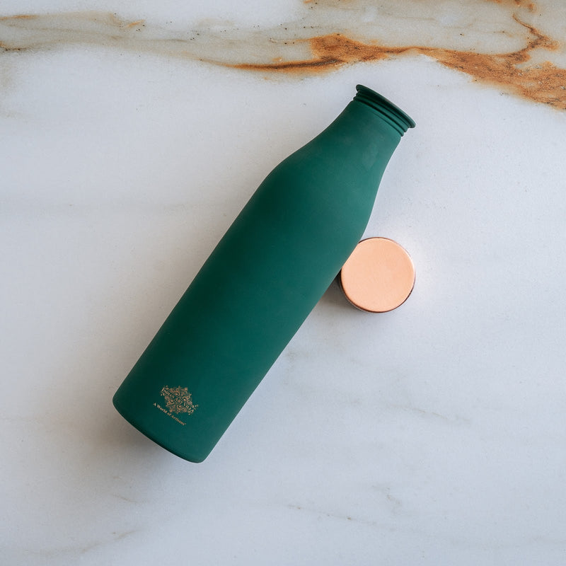 Pure Copper Bottle with Silk Finish - 900 ML