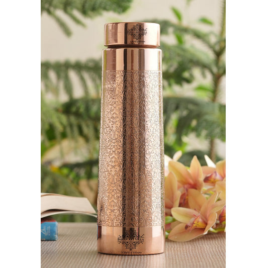 Pure Copper Water Bottle – Pyramid Shape, 900 ML