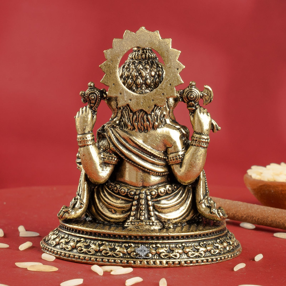Pure Brass Ganesh Ji Idol for Home Pooja & Decor