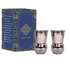 Pure Steel Hammered Design Mathat Glass
