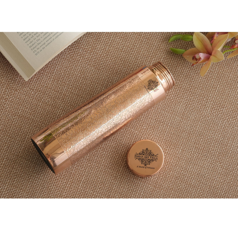 Pure Copper Water Bottle – Pyramid Shape, 900 ML