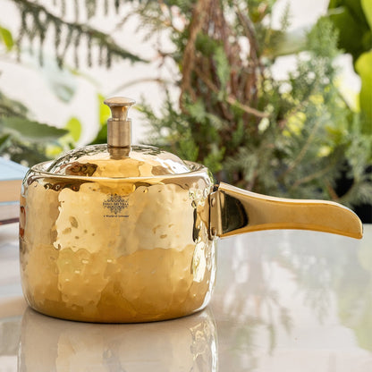 Stainless Steel Cooker With Hammered Design (Serving Only)