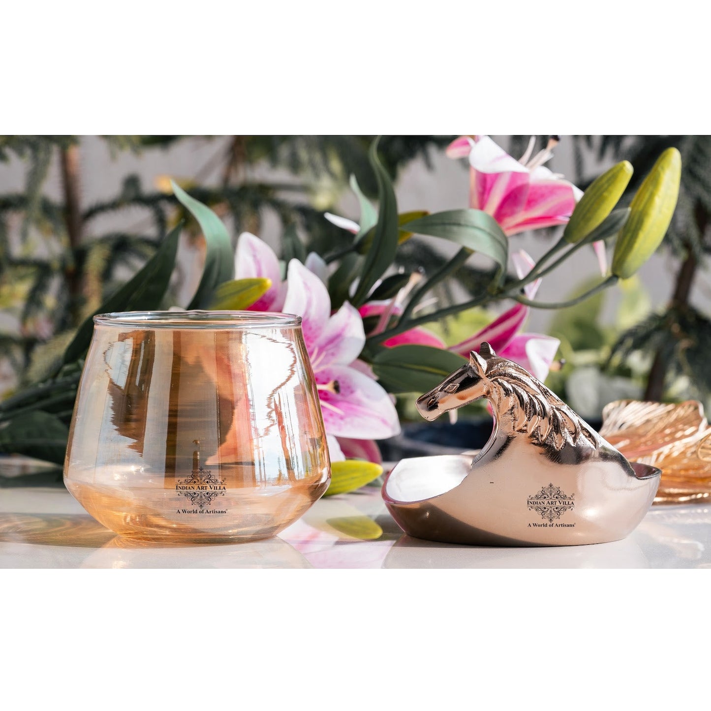 Horse Head Decorative Jar – Multi-Purpose Storage Jar, Candle Holder