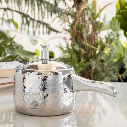 Stainless Steel Cooker With Hammered Design (Serving Only)