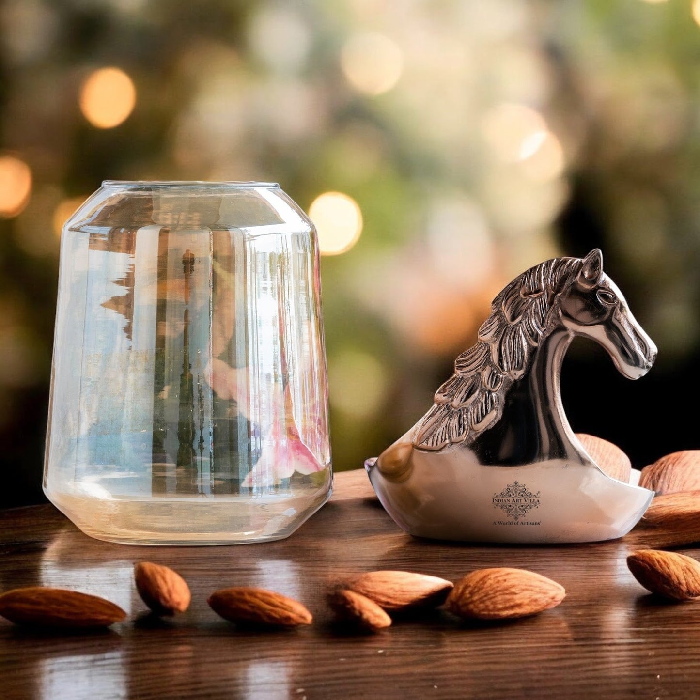Horse Head Decorative Jar – Multi-Purpose Storage Jar, Candle Holder