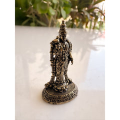 Pure Brass Miniature Meenakshi Amman Ji Standing Murti - 3.81 cm