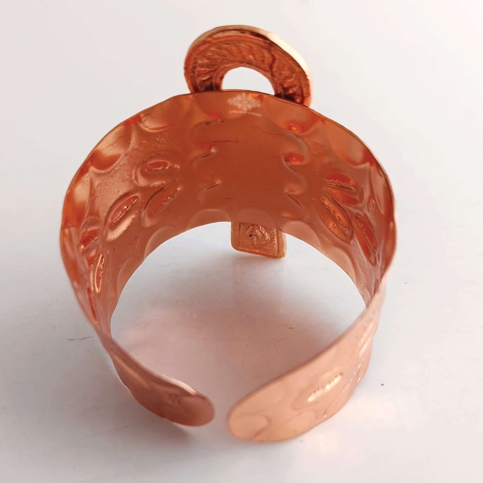 Pure Copper Bangle Kada Handcrafted Design Bracelet for Energy Balance