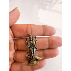 Pure Brass Miniature Murgan ji murti - 3.56cm