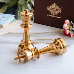 Aluminium Chess King & Queen Set with Gift Box