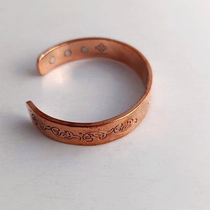 Pure Copper Heavy Jai Shree Ram Bangle with Inbuilt Magnet