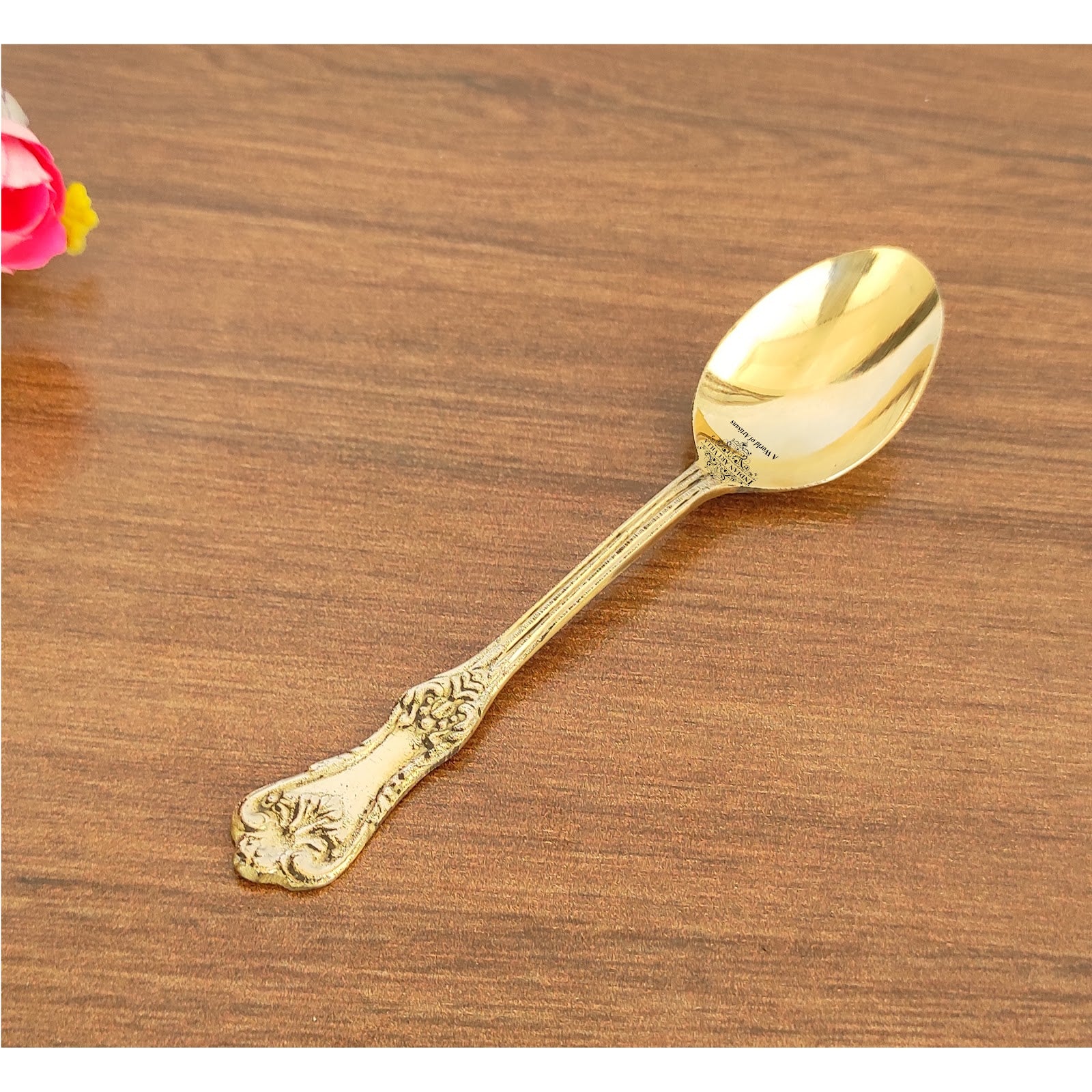 Handmade Pure Brass Designer Spoon, Dinnerware, Tableware For Home | Hotel | Restaurant