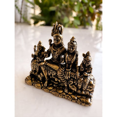 Pure Brass Miniature Shiv Family Murti - 3.30 cm