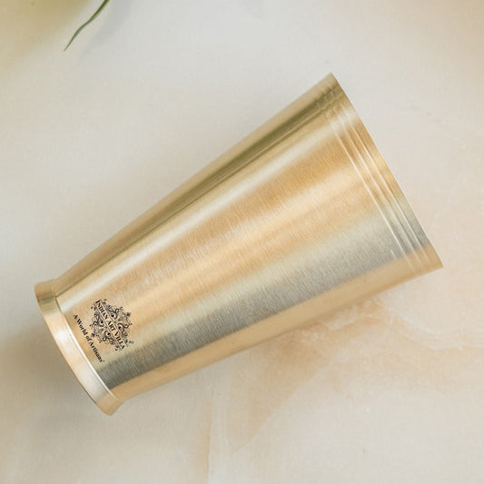 Pure Brass Matt Finish Lassi Glass