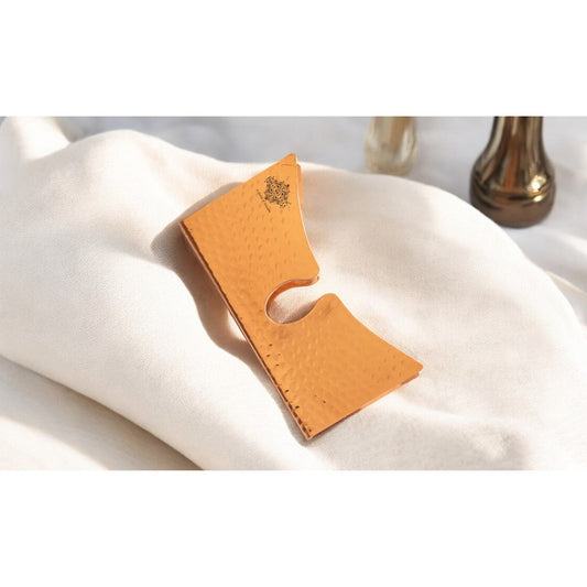Indian Art Villa, Pure Copper Tissue Paper Holder , Elegant Tabletop Accessory with Hammered Design, Decorative Home & Office Décor.