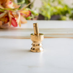 Gouri Amma Set – 5-Piece Miniature Brass Ritual & Gifting Set