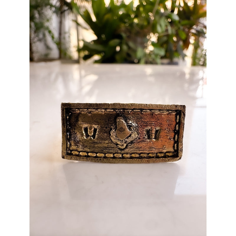 Pure Brass Miniature Vitthal Rukmini Ji Murti - 3.98 cm