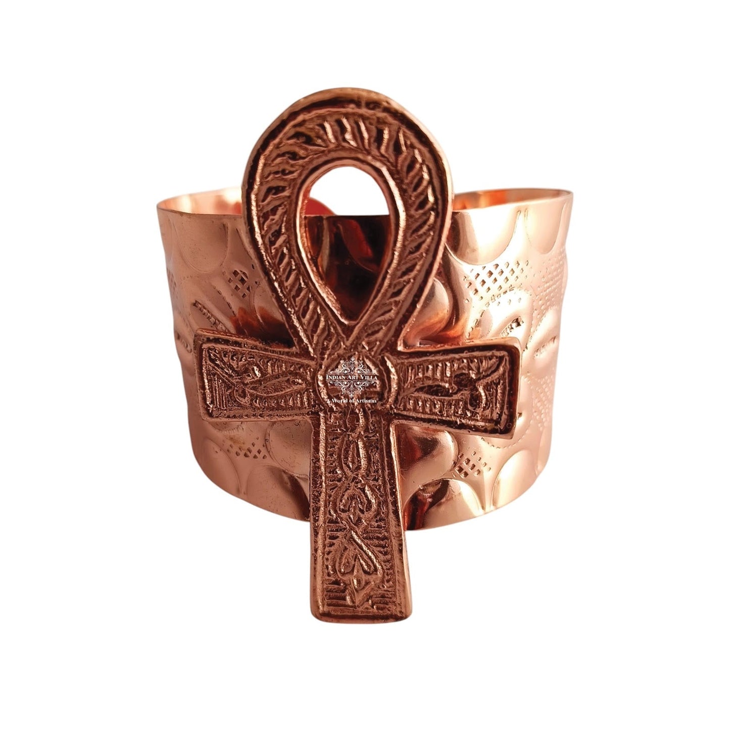 Pure Copper Bangle Kada Handcrafted Design Bracelet for Energy Balance