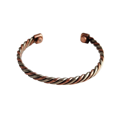 Copper Brass Fashionable Spiral Unisex Kada for Wellness & Gifting